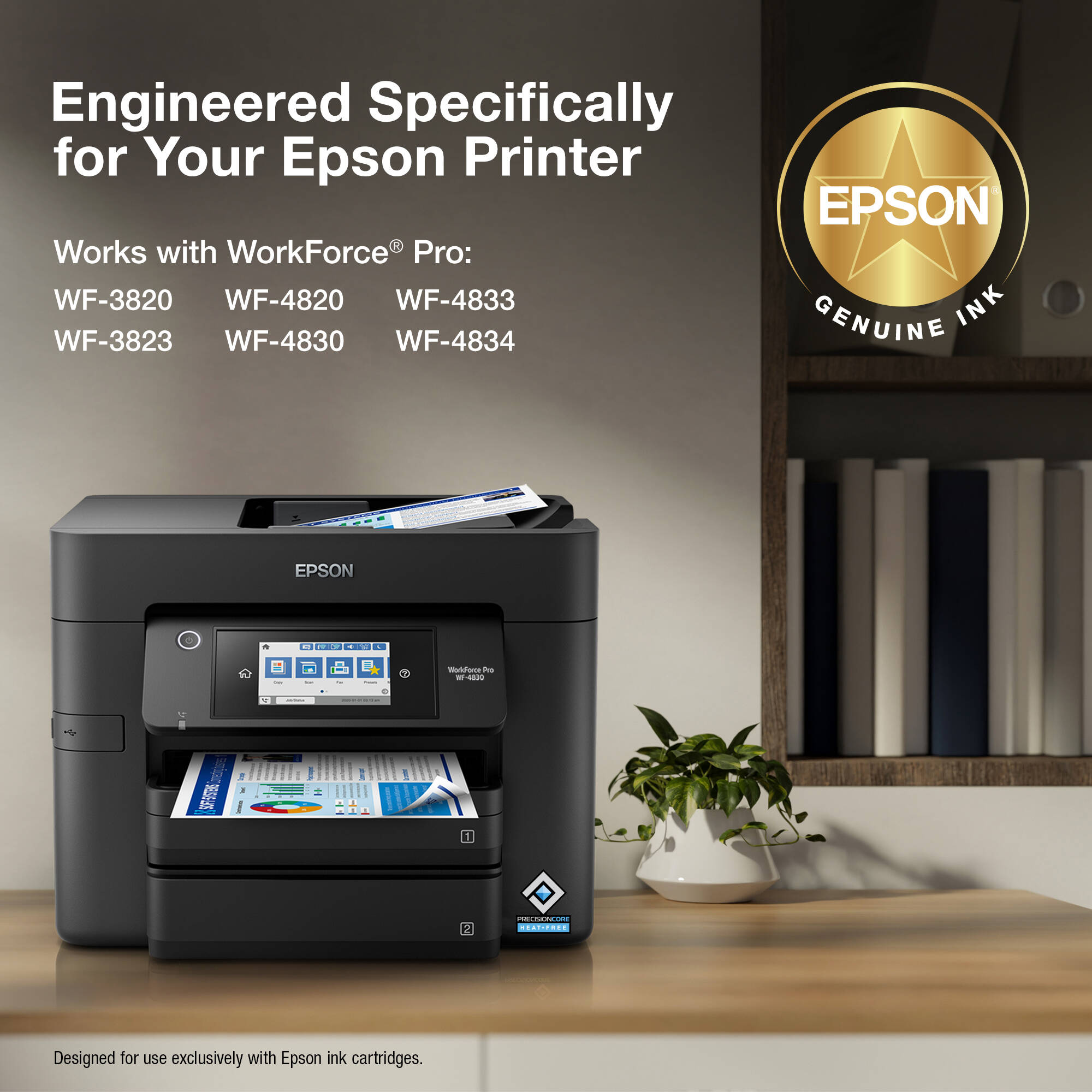 Epson T822XL-XCS high-yield CMYK ink multipack for compatible Epson printers — view 3