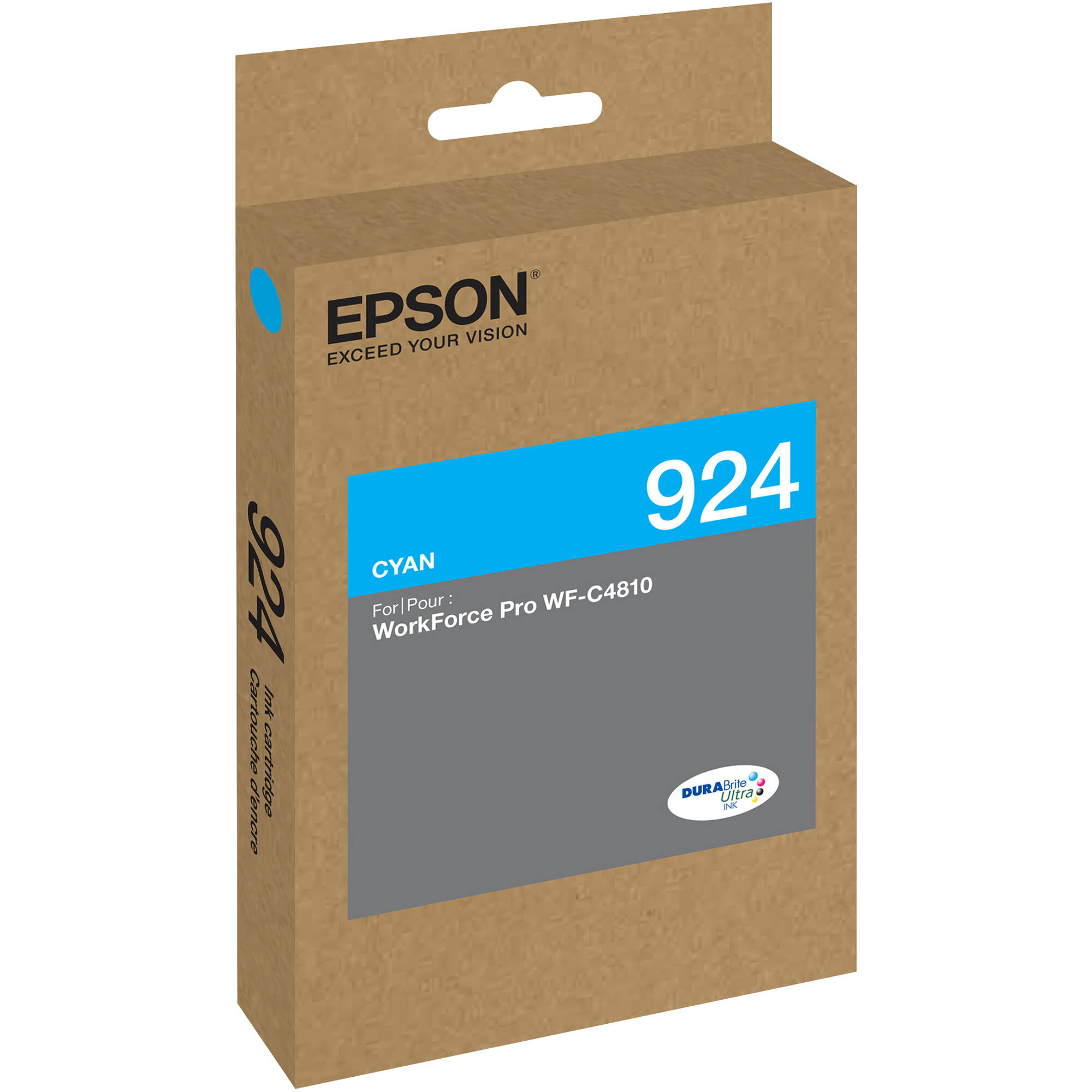Epson T924 cyan standard-capacity ink cartridge for Epson printers — view 2