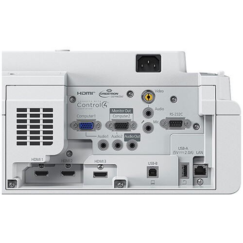 Epson PowerLite 770F ultra-short-throw laser projector in white for classroom and meeting room use — view 10