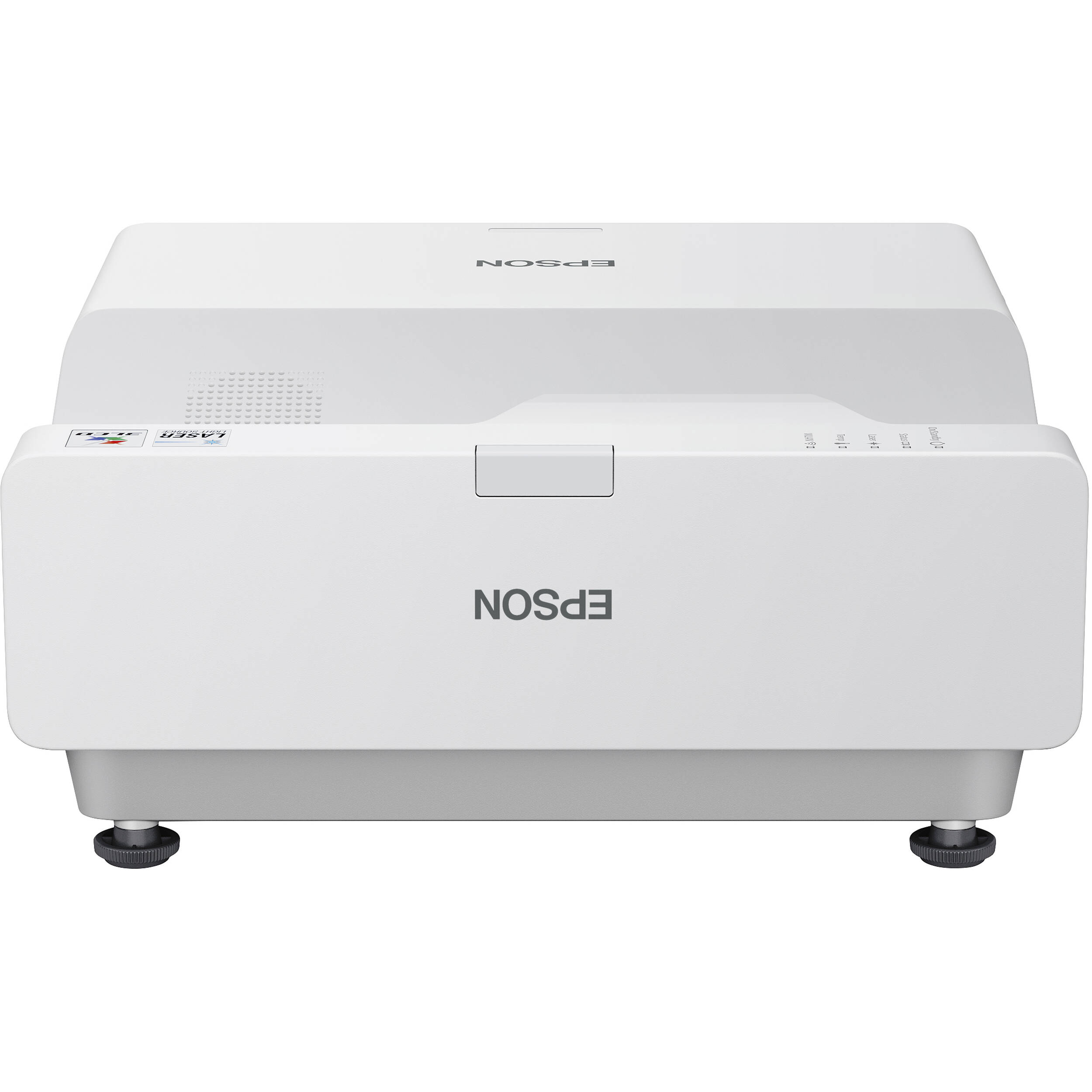 Epson PowerLite 760W ultra short-throw laser projector in white with 4,100 lumens and WXGA resolution — view 2