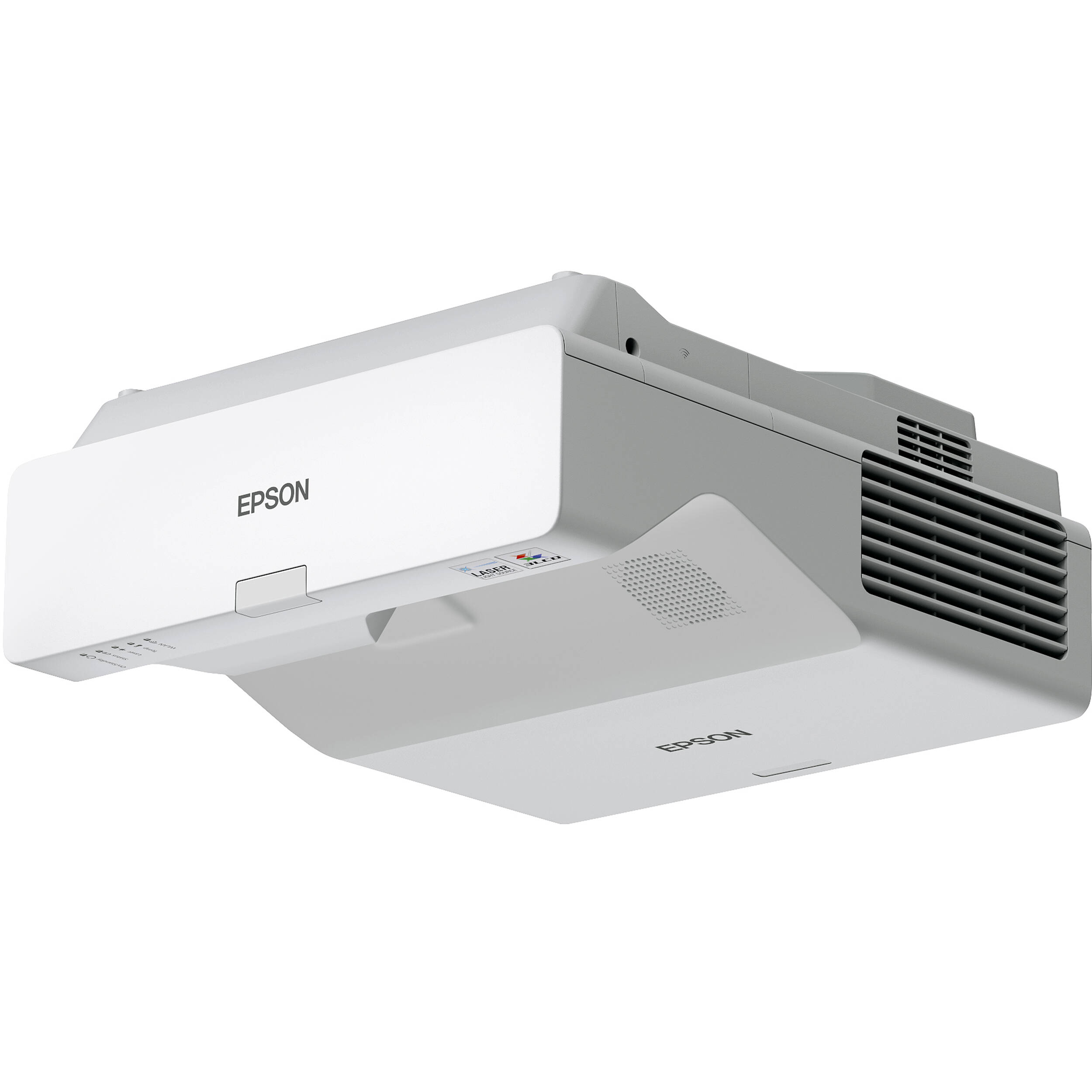 Epson PowerLite 760W ultra short-throw laser projector in white with 4,100 lumens and WXGA resolution — view 6