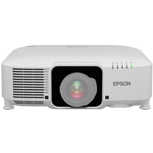 Epson EBPQ2008W 8,000 lumen 4K laser projector in white for ProAV installations — view 2