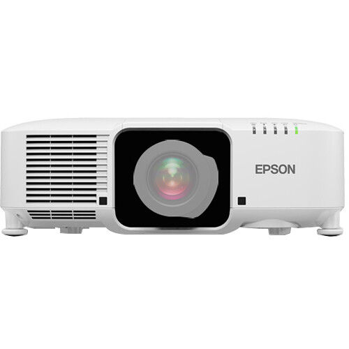 Epson EBPQ2008W 8,000 lumen 4K laser projector in white for ProAV installations — view 3