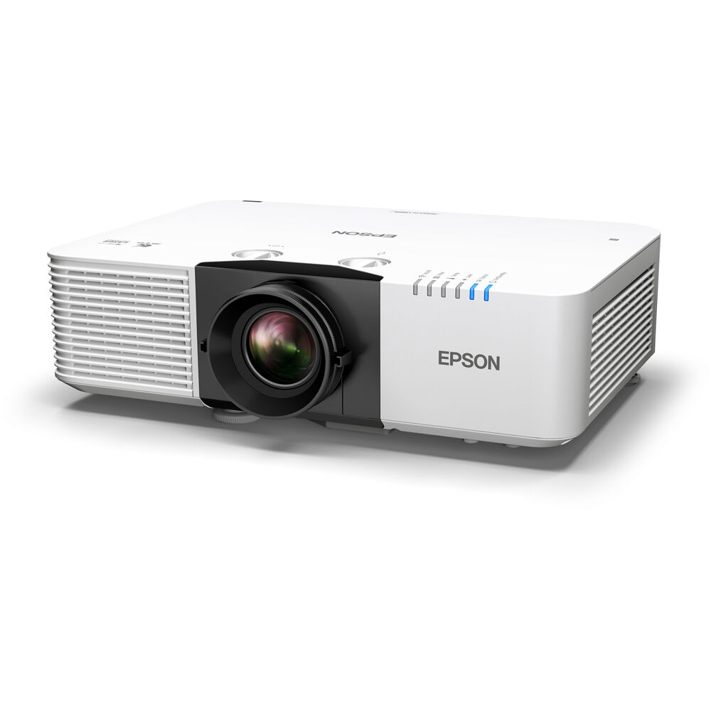 Epson PowerLite L890E laser projector in white for large venue installation with lens shift and wireless support — view 2