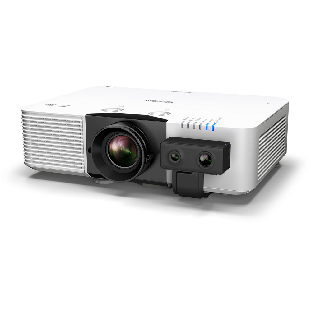 Epson PowerLite L890E laser projector in white for large venue installation with lens shift and wireless support — view 3