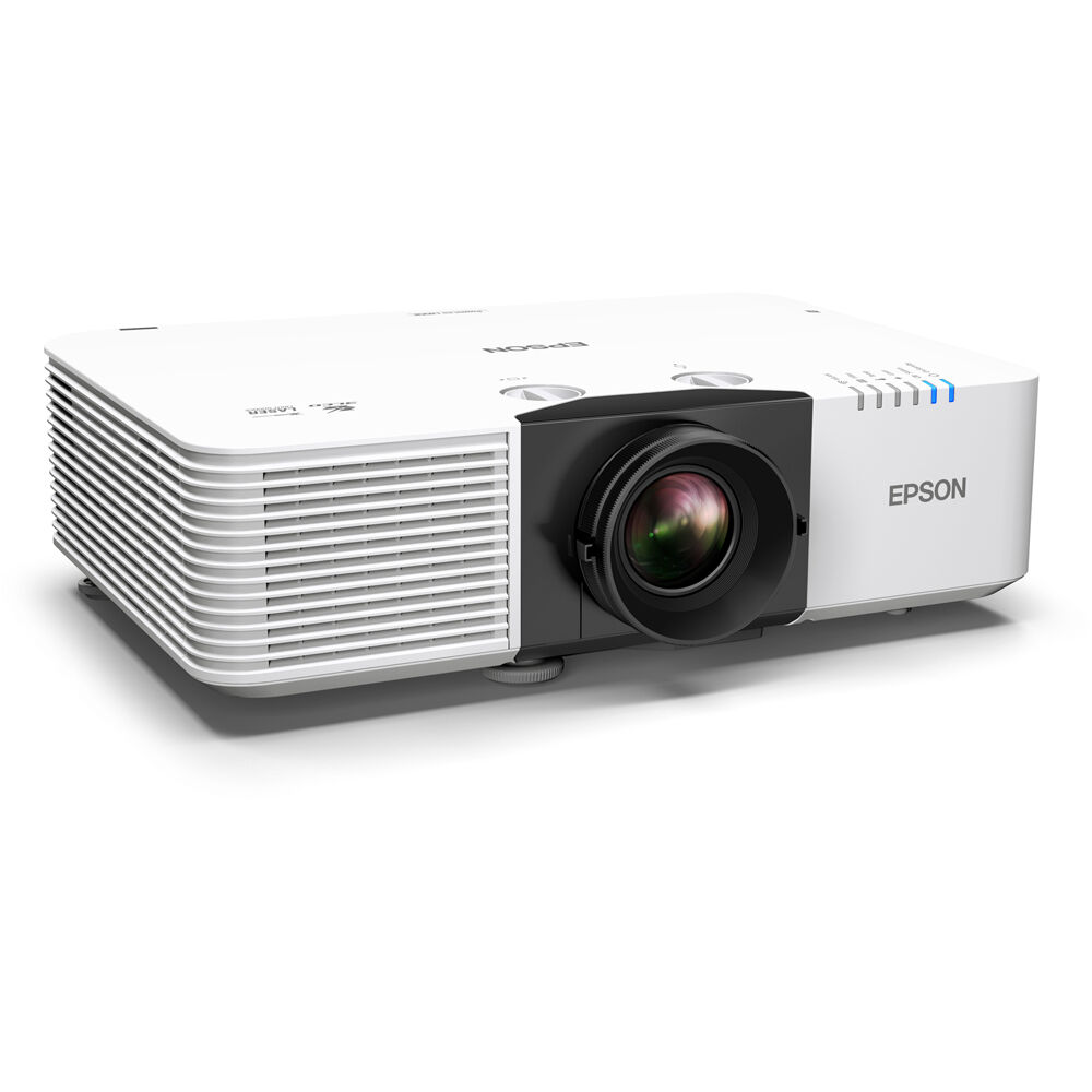 Epson PowerLite L890E laser projector in white for large venue installation with lens shift and wireless support — view 4