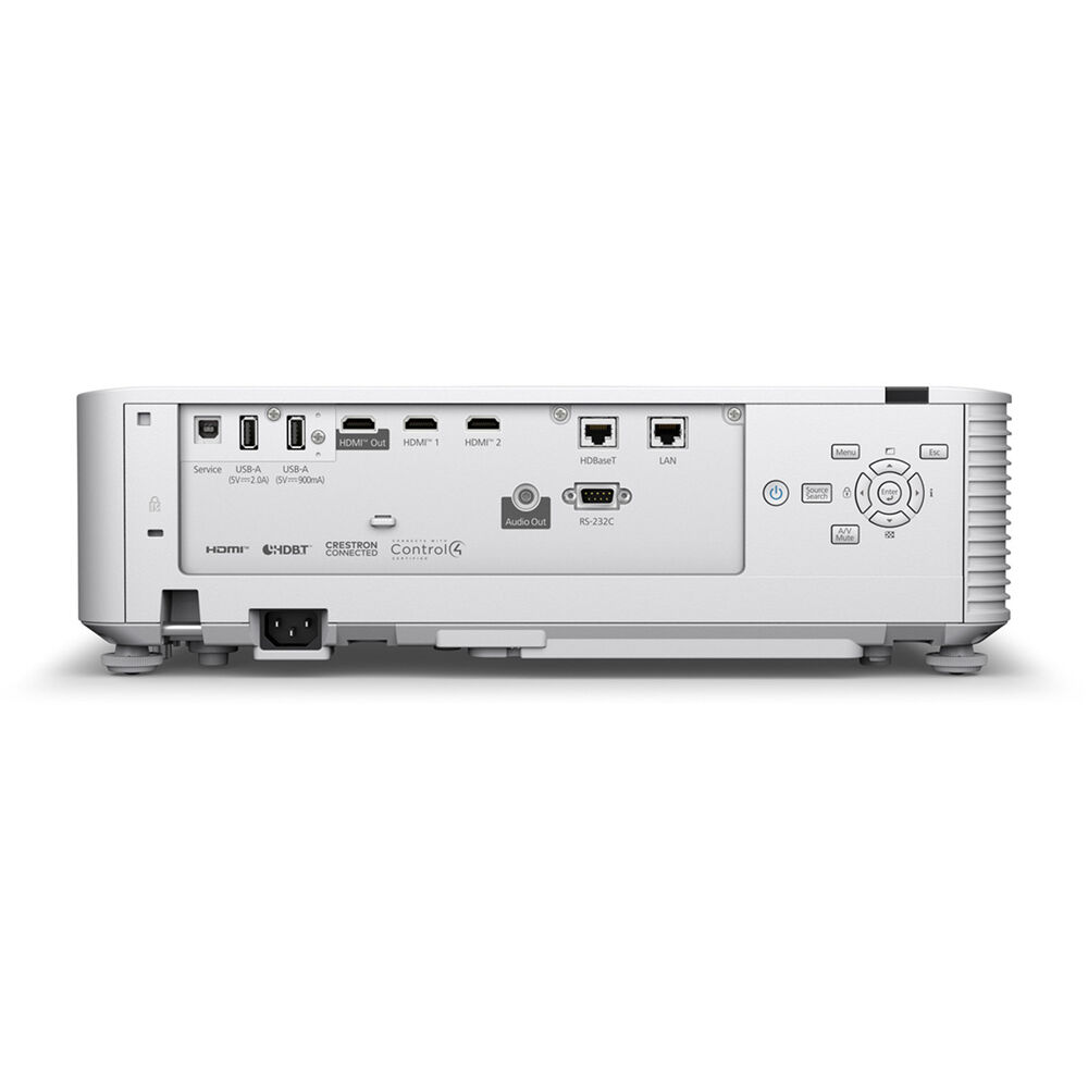 Epson PowerLite L690E white laser projector with 6,500 lumens, 4KE, and lens shift — view 5