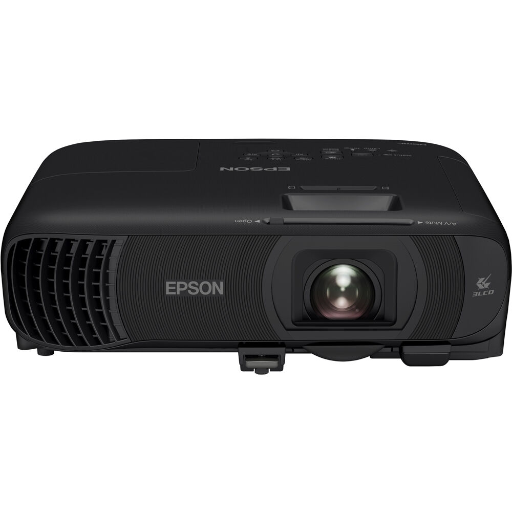 Epson PowerLite 1290 business projector in black with 4,100 lumens and 1080p resolution — view 2