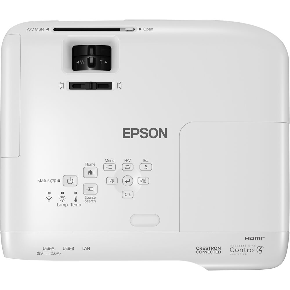 Epson PowerLite 994F business projector with 4,100 lumens and wireless Miracast support — view 3