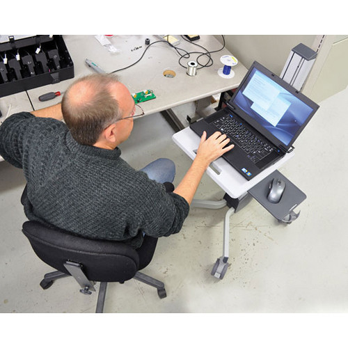 Mobile laptop cart for office, classroom, and training room use — view 6