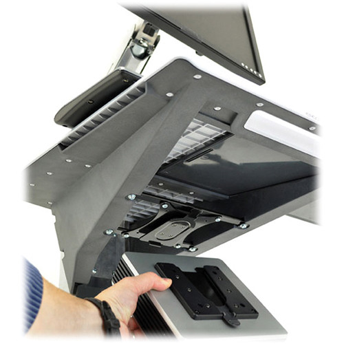 Ergotron NEO FLEX II LCD medical cart with pivoting display support for mobile clinical workflows — view 4