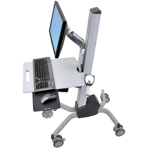 Ergotron NEO FLEX II LCD medical cart with pivoting display support for mobile clinical workflows — view 5