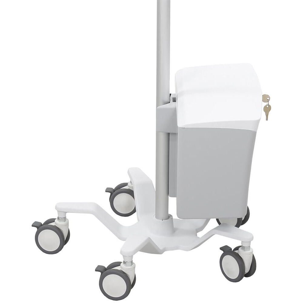 Ergotron STYLEVIEW POLE CART mobile office workspace cart — view 3