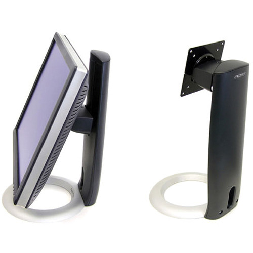 Ergotron Neo-Flex LCD Stand in black, desktop monitor stand for up to 24 inch displays — view 2
