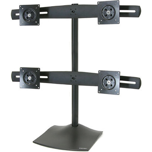 Ergotron DS100 Quad-Monitor Desk Stand, 24 in, 124 lb | Desk Mount