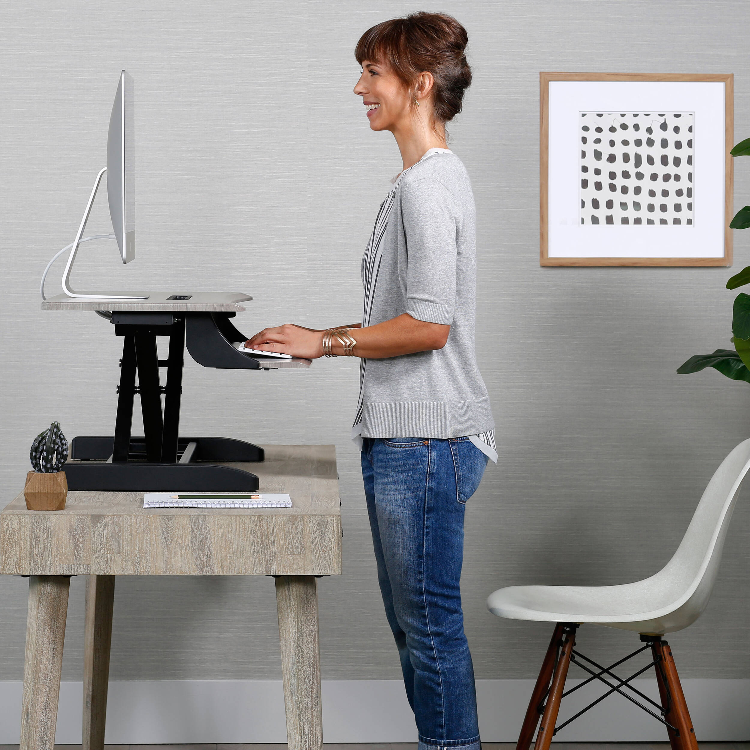 Ergotron WorkFit-Z Mini sit-stand desktop PGW for compact ergonomic workstation use — view 5