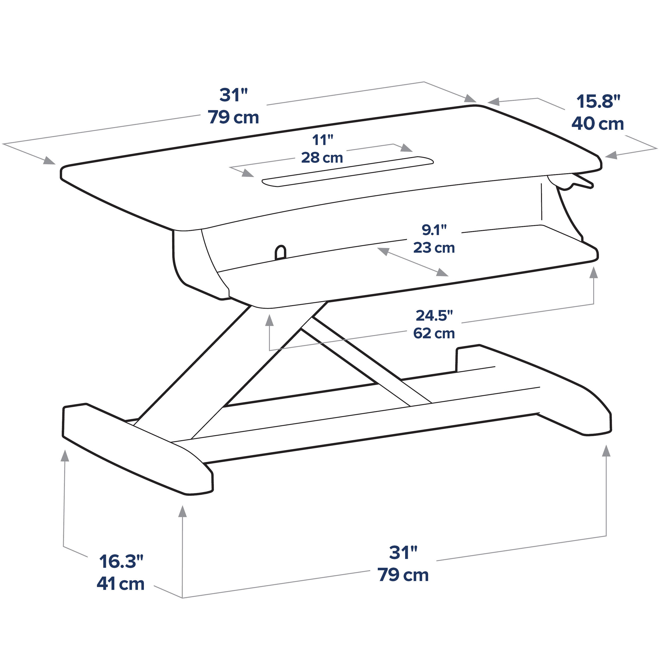 Ergotron WorkFit-Z Mini sit-stand desktop PGW for compact ergonomic workstation use — view 6