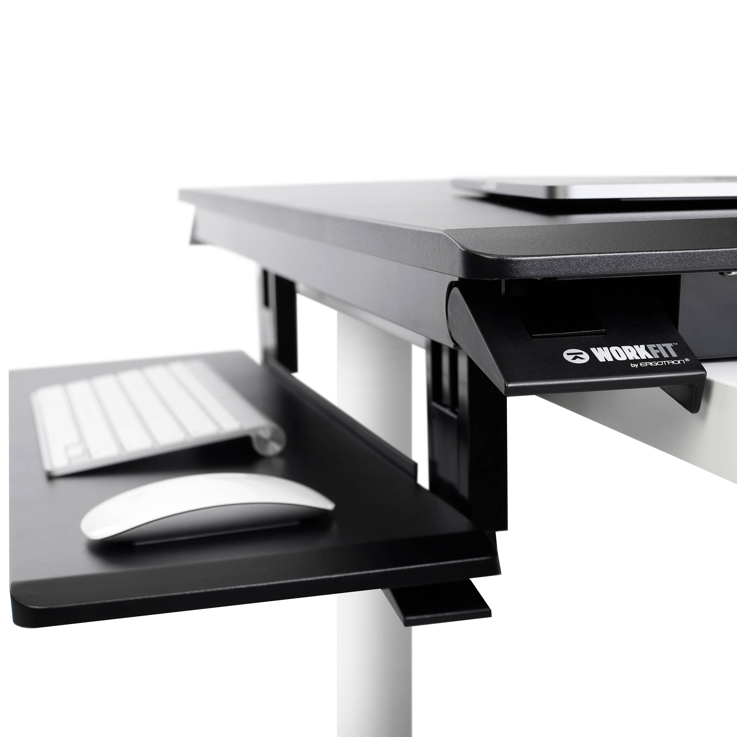 Ergotron WorkFit-TX black standing desk converter for sit-stand workstations — view 4