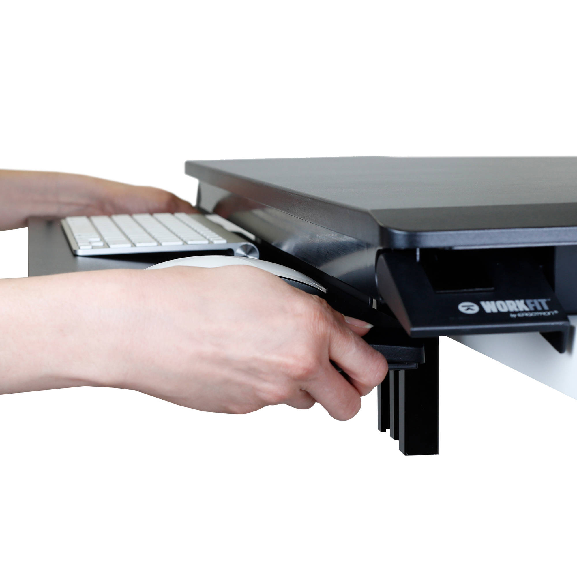 Ergotron WorkFit-TX black standing desk converter for sit-stand workstations — view 5