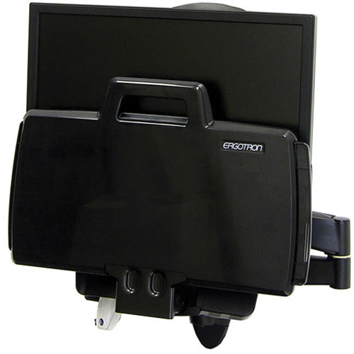 Ergotron 200 Series Combo Arm in black for monitor mounting and desk-space savings — view 3