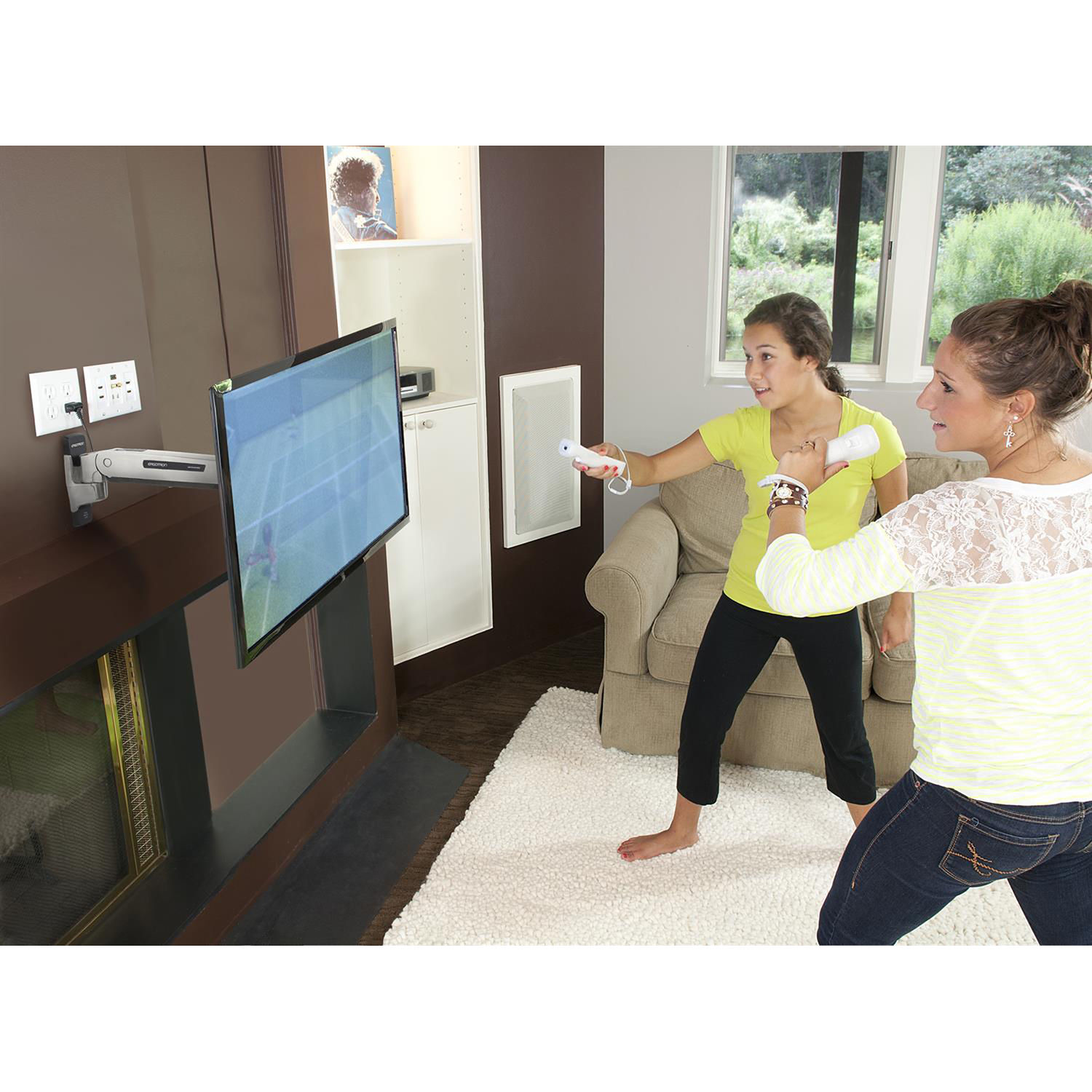 Ergotron interactive monitor arm in polished finish for a single VESA-compatible display — view 4