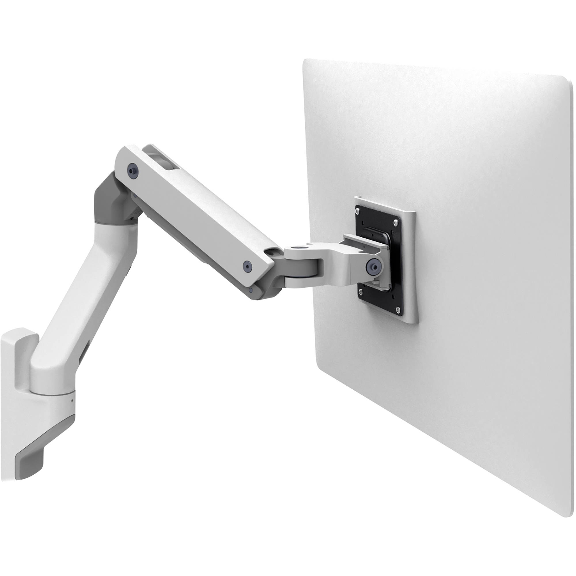 Ergotron HX wall monitor arm in white for wall-mounted monitor installation — view 4