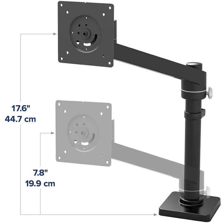 Ergotron NX Monitor Arm Black for single monitor desk mounting — view 5