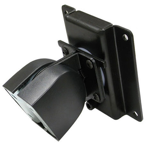 Ergotron 100 Series Single Pivot monitor arm in black showing single pivot and desk clamp — view 2