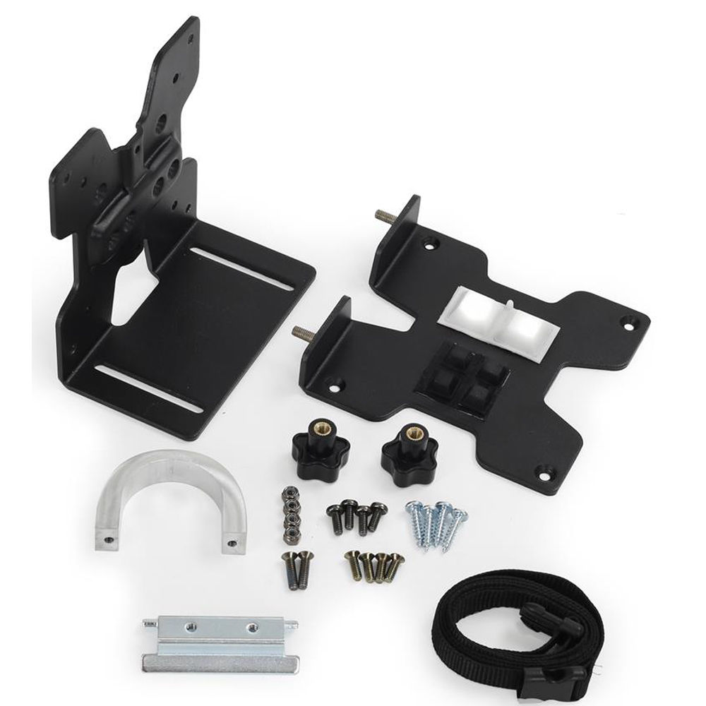 Ergotron thin client CPU holder in black textured finish for workstation mounting — view 6