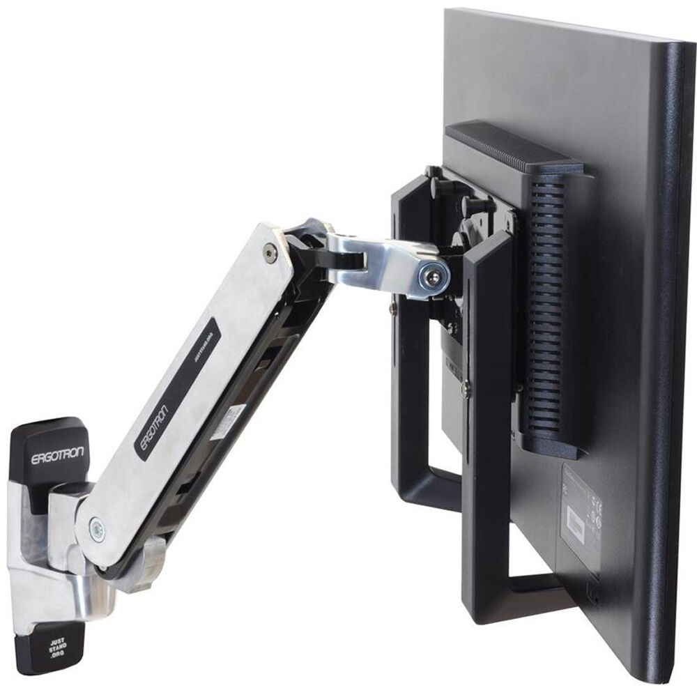Ergotron single monitor handle kit for one-display workstation handling — view 2
