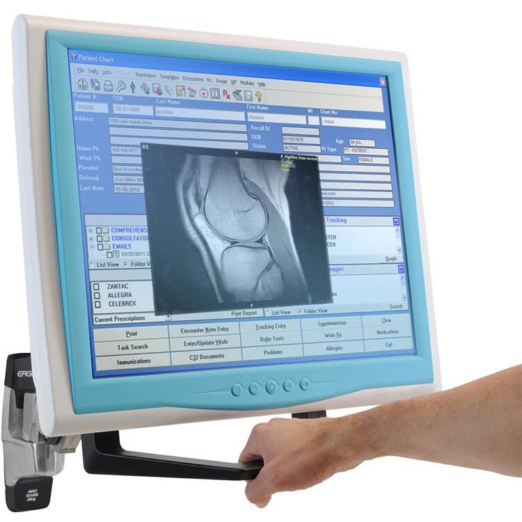 Ergotron single monitor handle kit for one-display workstation handling — view 4
