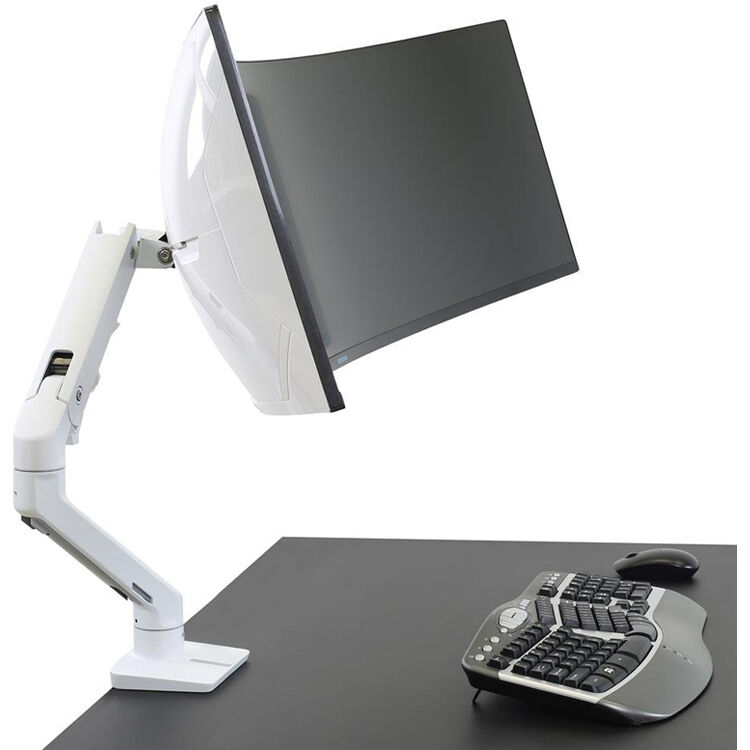 Ergotron HX Heavy-Duty Tilt Pivot in BWT finish for stable large-display tilt mounting — view 3