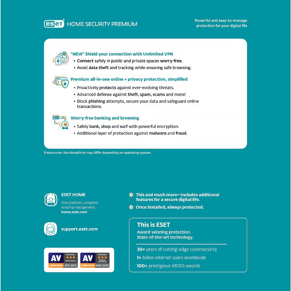 ESET Home Security Premium 1 year 1 device electronic software delivery license — view 2
