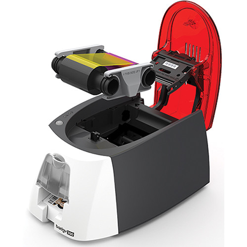 Badgy200 - Card printing solution                       - Badgy200 plastic card printer — view 2