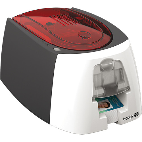 Badgy200 - Card printing solution                       - Badgy200 plastic card printer — view 3