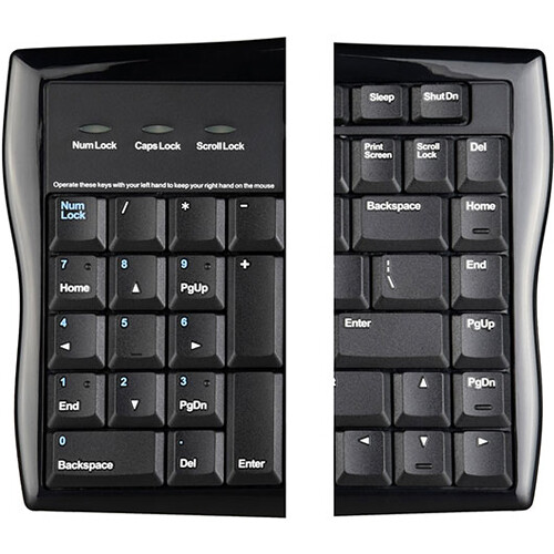 Evoluent reduced reach right-hand keyboard with wired USB connection — view 4