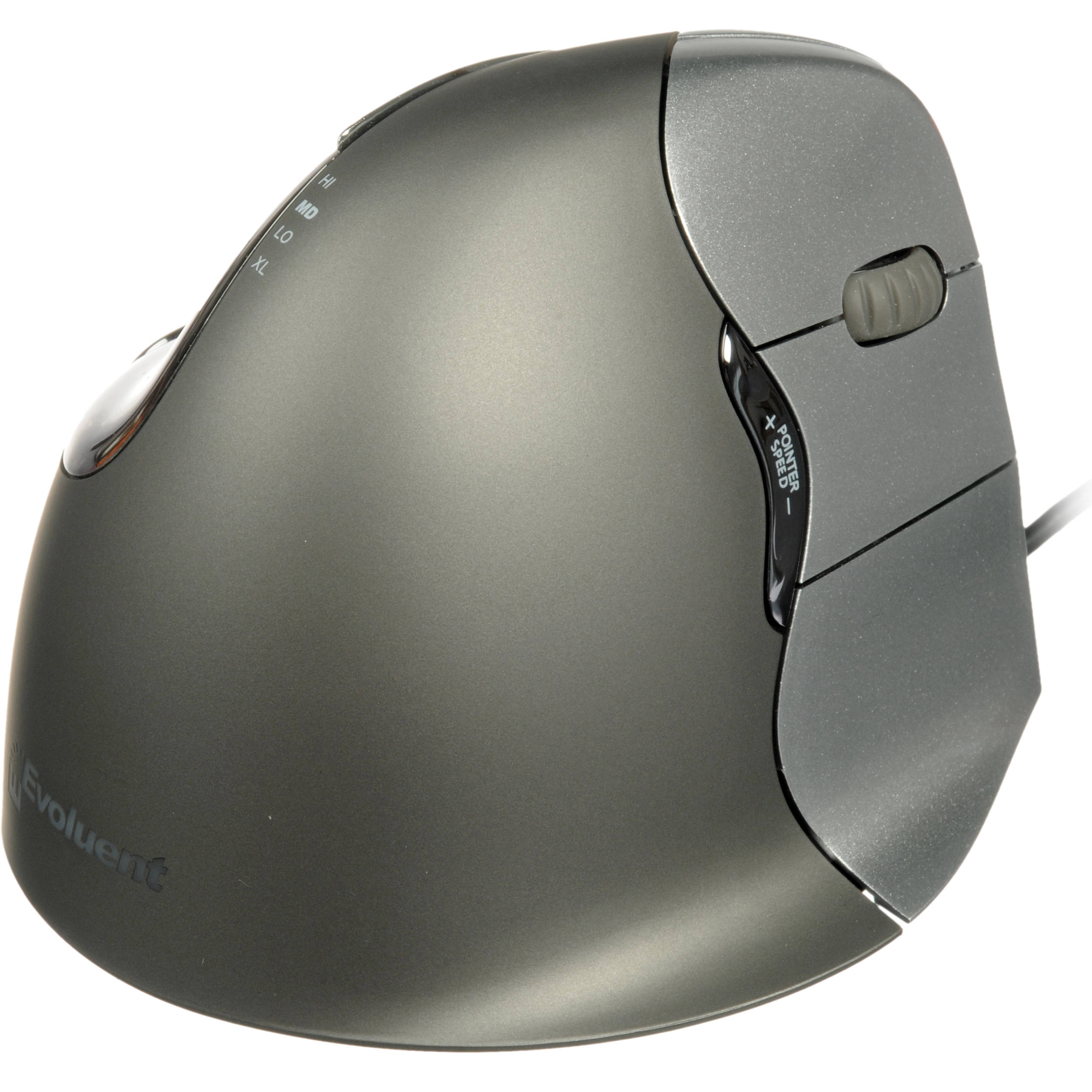 Evoluent VerticalMouse 4 right-handed wired USB 2.0 vertical ergonomic mouse with 6 buttons — view 2