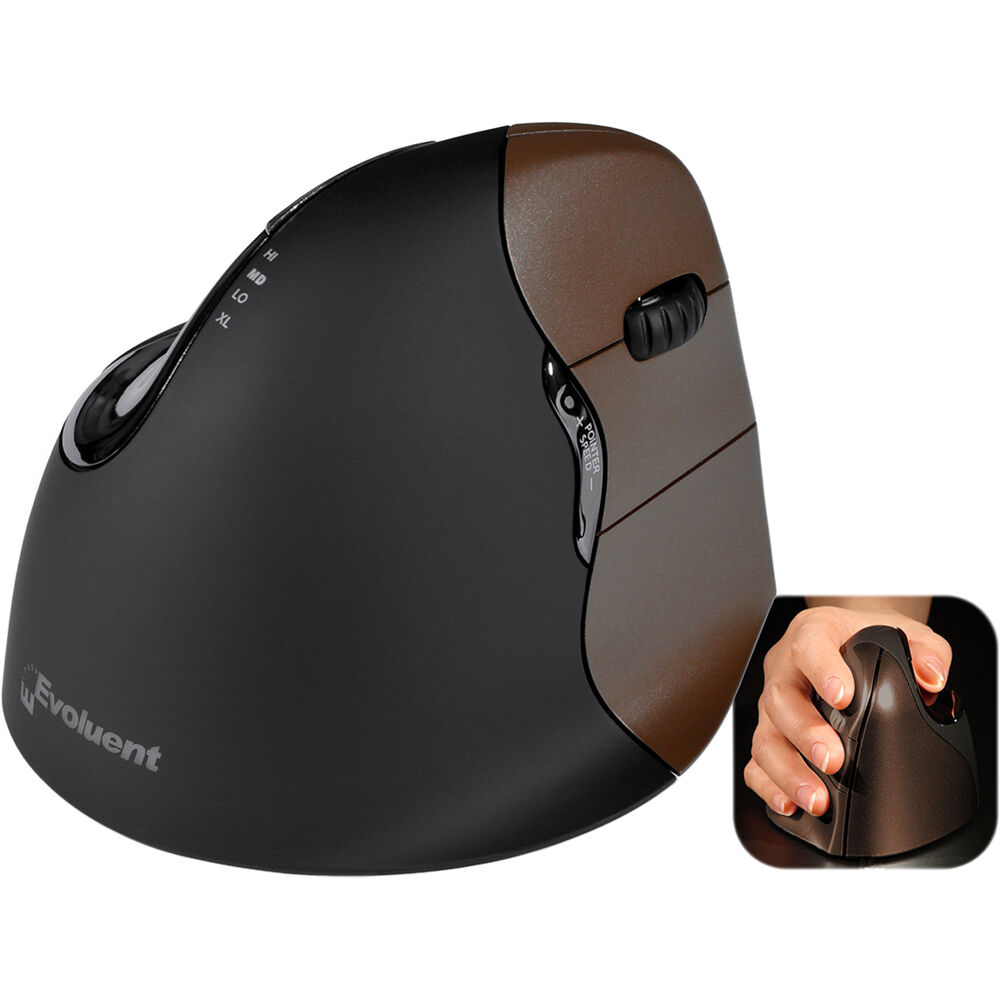 EVOLUENT VerticalMouse 4 Small Wireless right-handed ergonomic vertical mouse with 6 buttons — view 7
