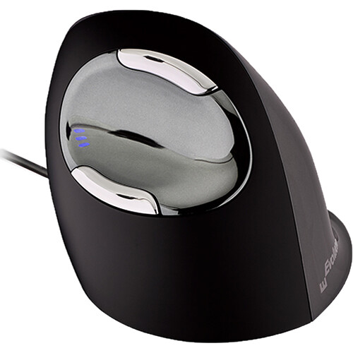 Evoluent Vertical Mouse D right large wired ergonomic mouse with grooved buttons — view 3