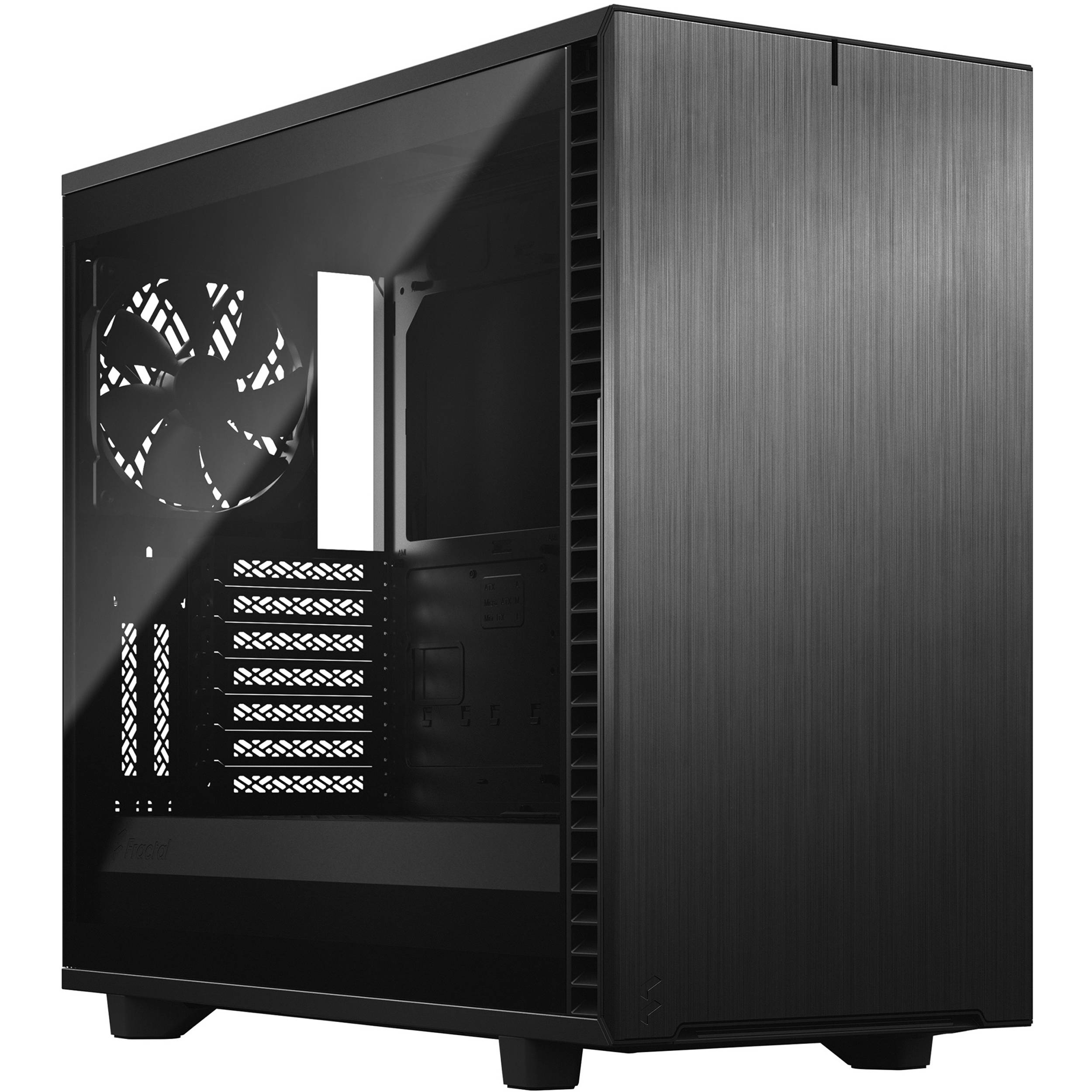 Fractal Design Define 7 Black TG Dark Tint mid-tower PC case with tempered glass side panel — view 4