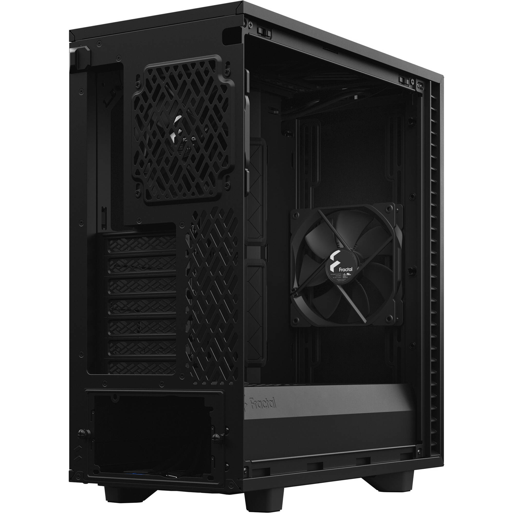 Fractal Design Define 7 Compact Black Solid PC case with solid side panel and compact black chassis — view 20