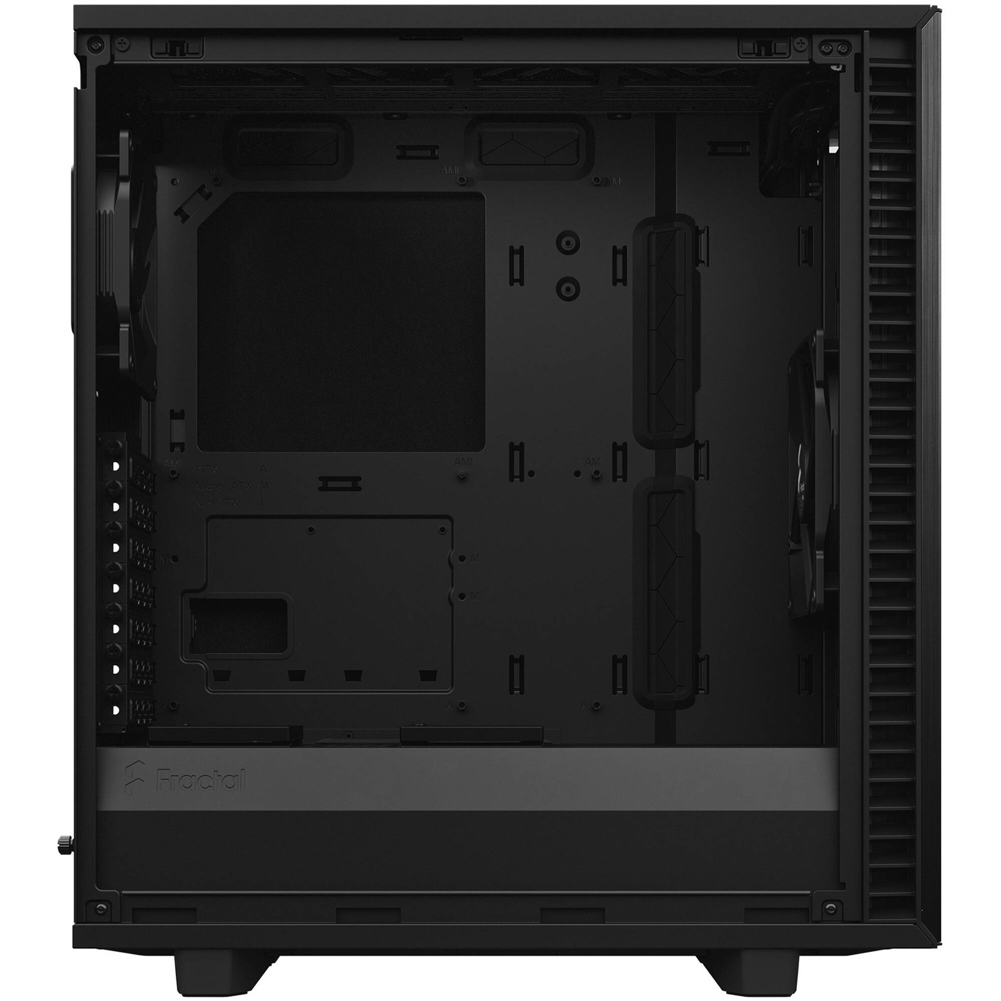 Fractal Design Define 7 Compact Black Solid PC case with solid side panel and compact black chassis — view 21
