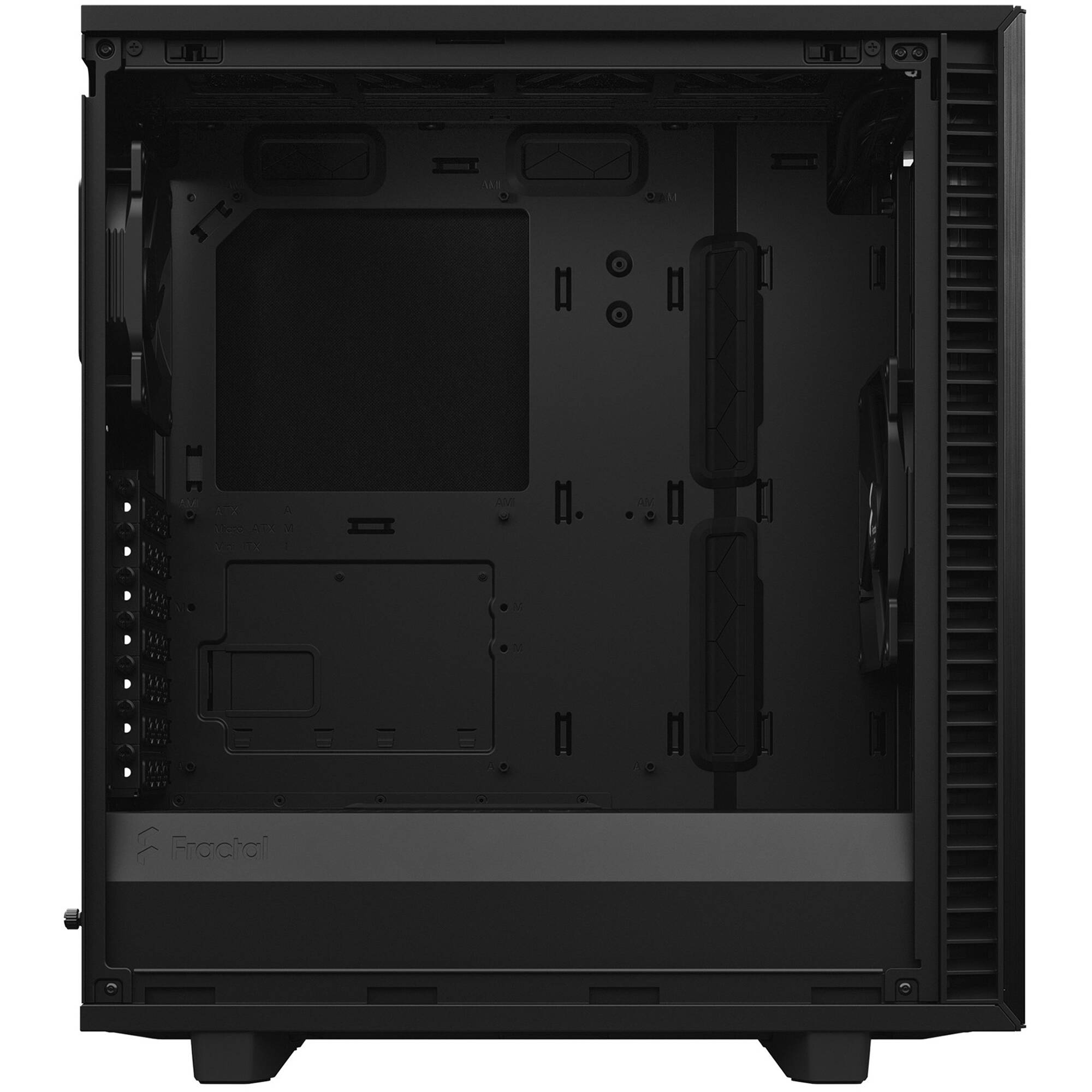 Fractal Design Define 7 Compact Black Solid PC case with solid side panel and compact black chassis — view 22