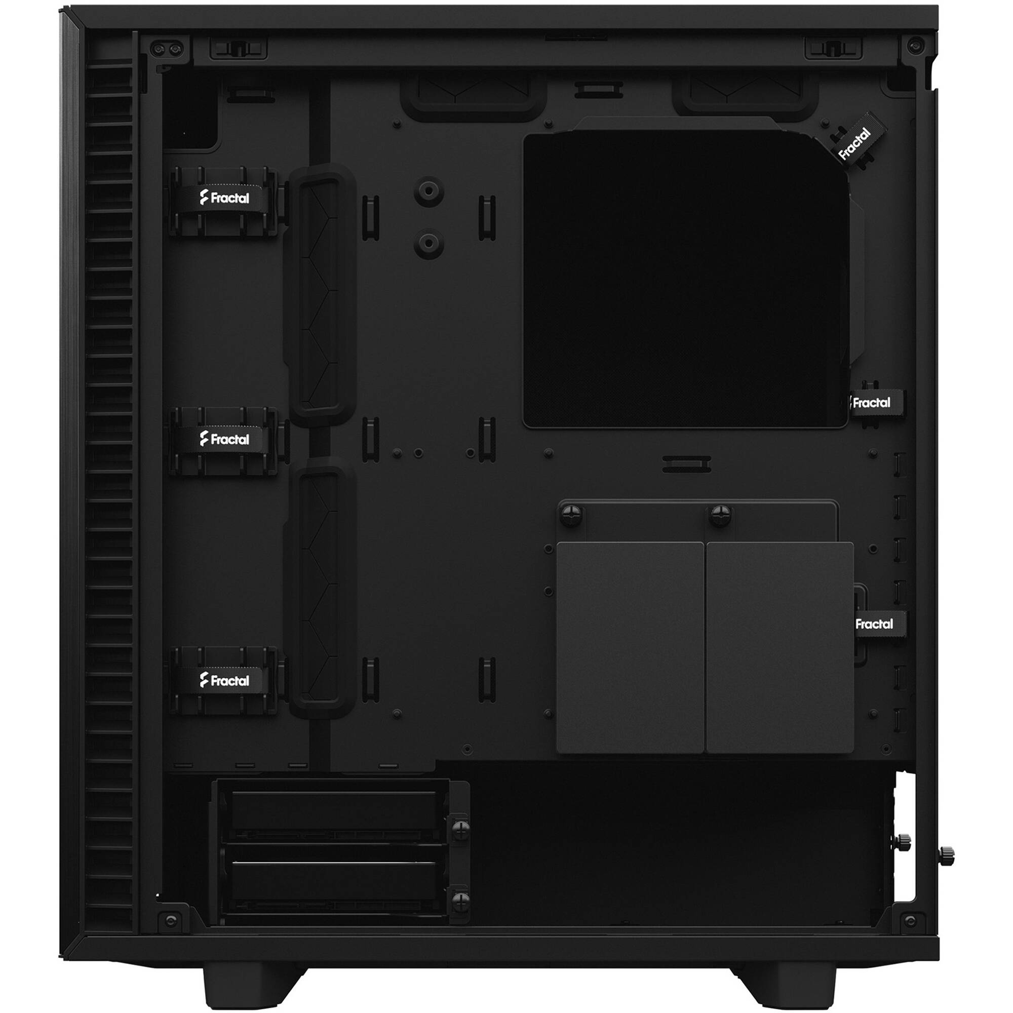 Fractal Design Define 7 Compact Black Solid PC case with solid side panel and compact black chassis — view 23