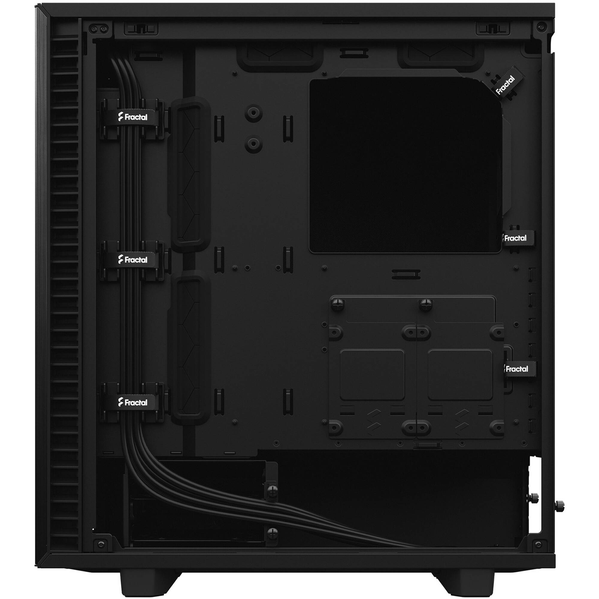 Fractal Design Define 7 Compact Black Solid PC case with solid side panel and compact black chassis — view 24