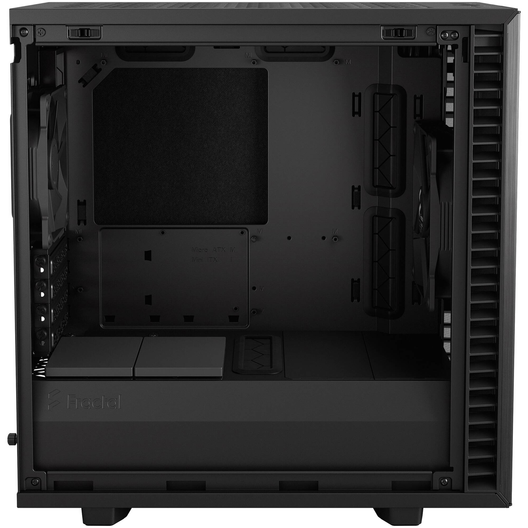 Fractal Design Define 7 Mini Black Solid compact Mini Tower PC case with solid black side panel — view 14