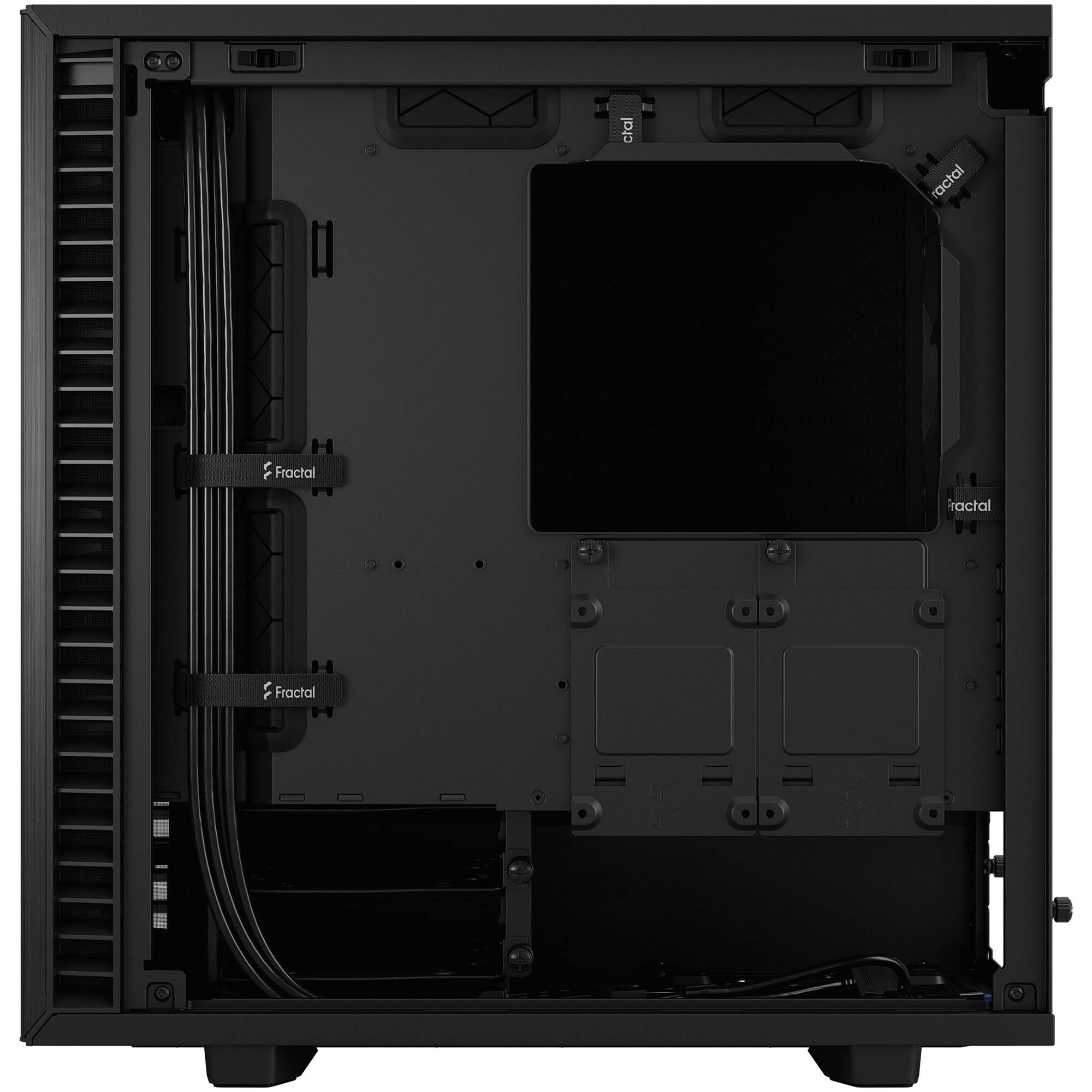 Fractal Design Define 7 Mini Black Solid compact Mini Tower PC case with solid black side panel — view 16