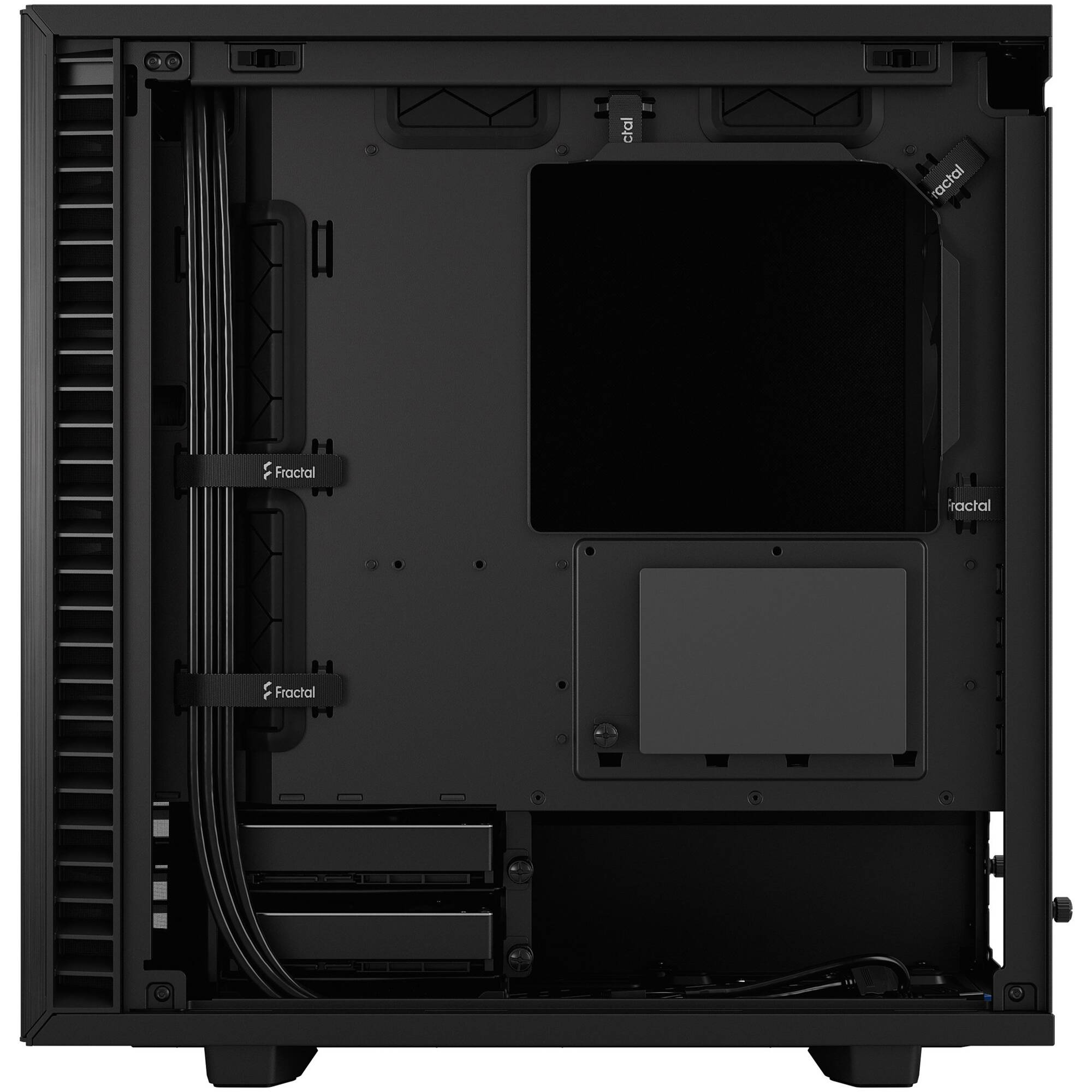 Fractal Design Define 7 Mini Black Solid compact Mini Tower PC case with solid black side panel — view 17