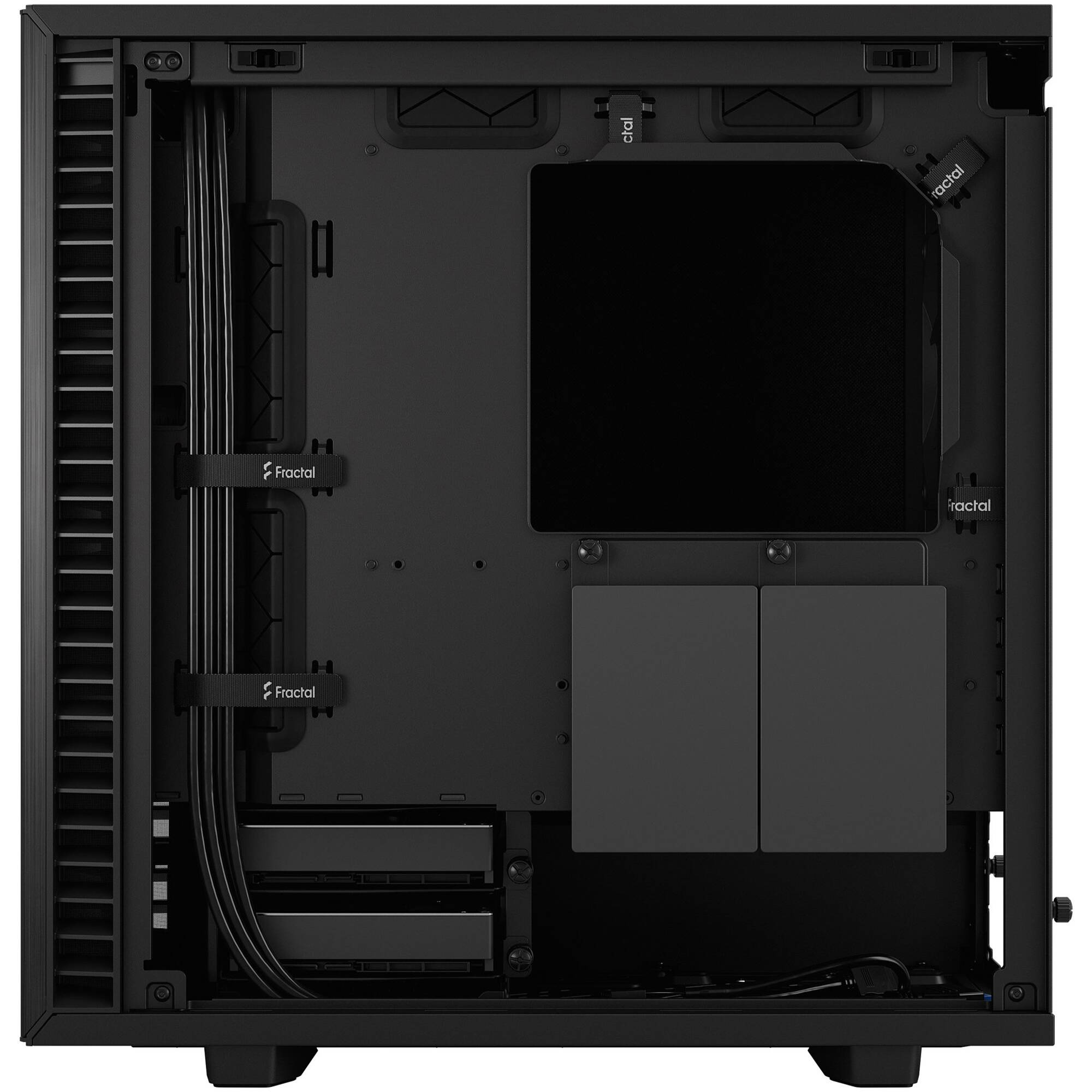 Fractal Design Define 7 Mini Black Solid compact Mini Tower PC case with solid black side panel — view 18