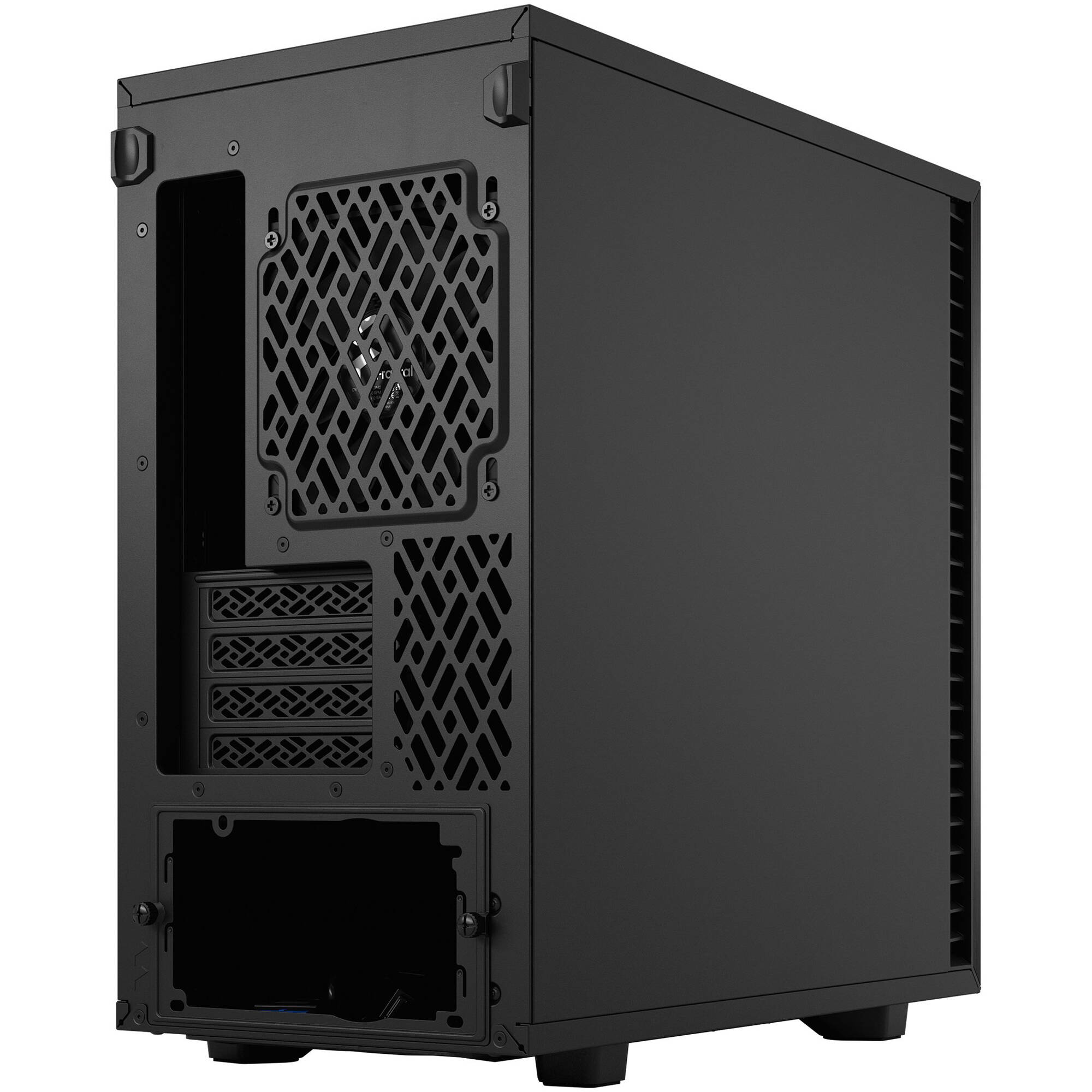 Fractal Design Define 7 Mini Black Solid compact Mini Tower PC case with solid black side panel — view 8